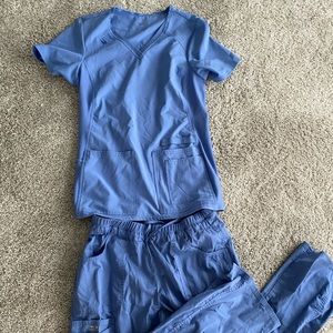 Cherokee blue scrub set